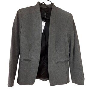 J.Crew 365 Women's Size 8 Gray Open Front Viscose Blazer